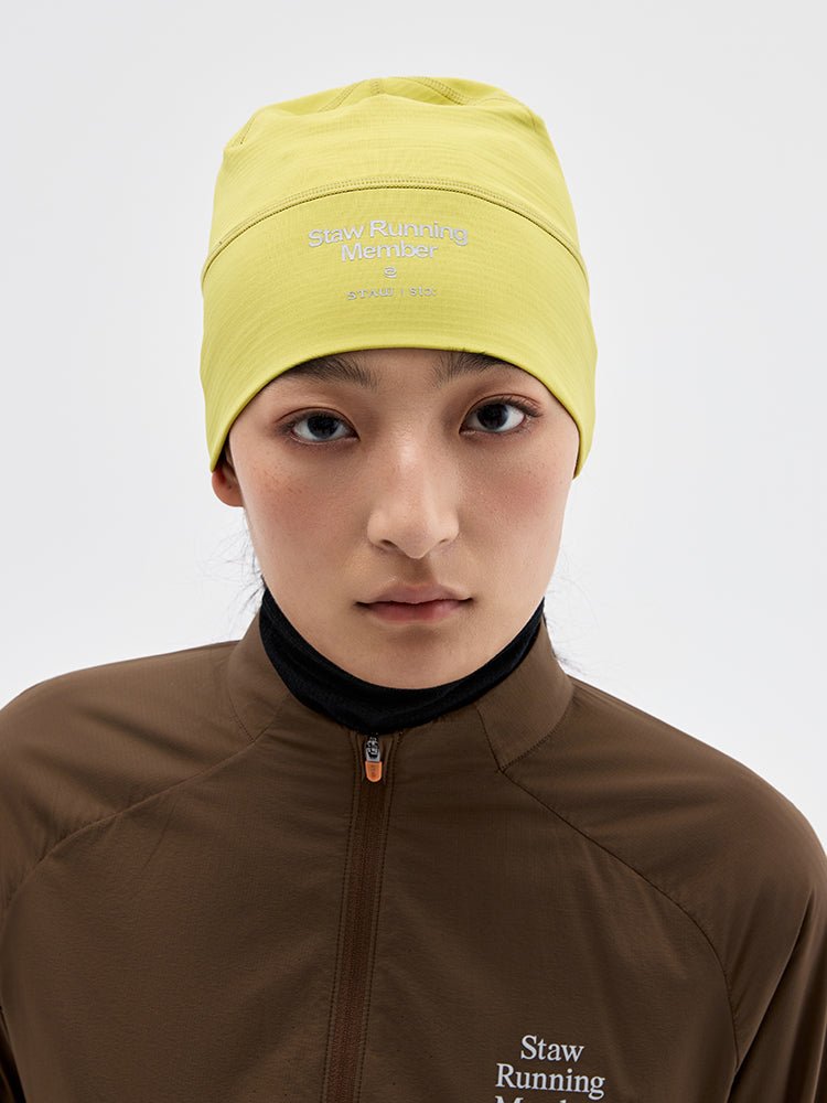 Grid Fleece Running Beanie