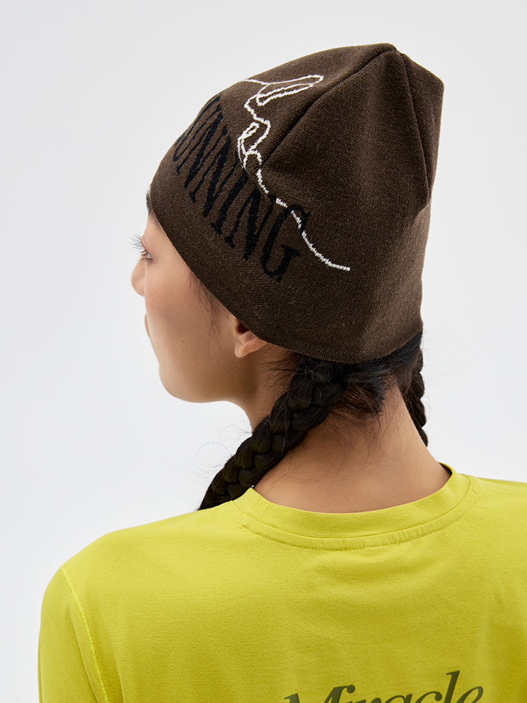 Jacquard Color-Blocked Merino Wool Beanie