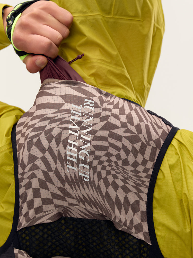 12L Trail Running Hydration Vest –Khaki Grid