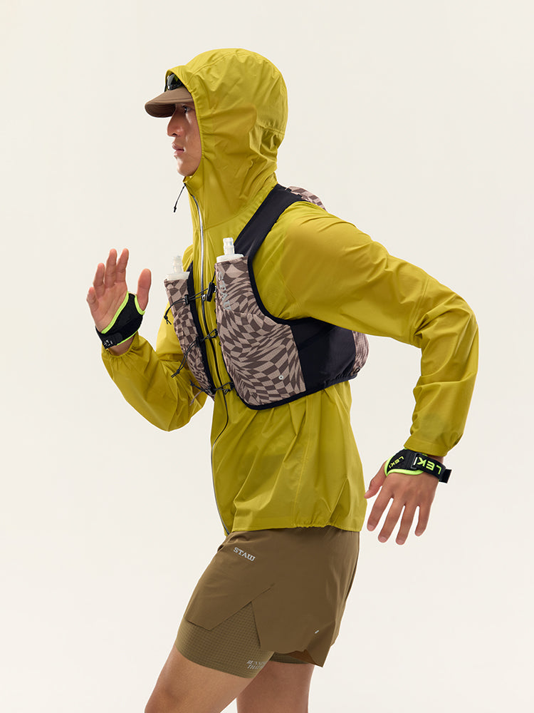 12L Trail Running Hydration Vest –Khaki Grid