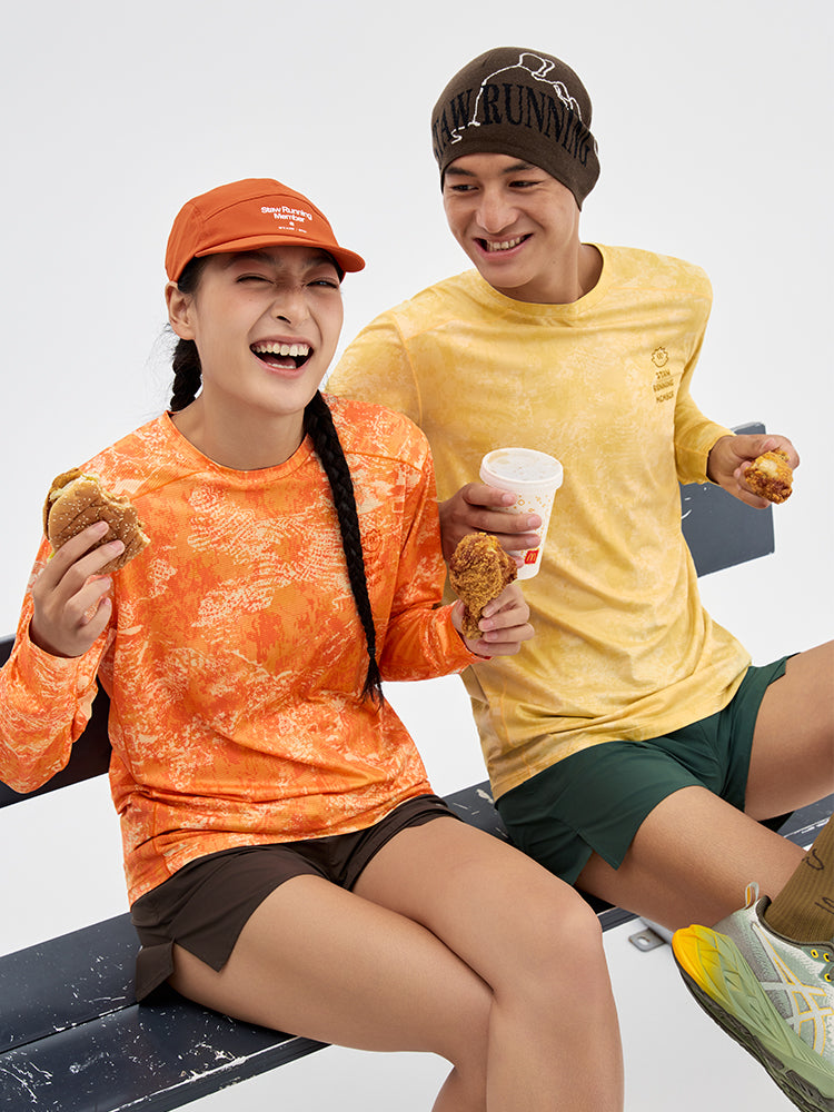 SOSO Graphic Print Running Long Sleeve