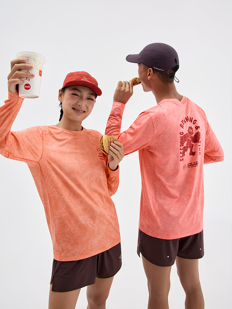 SOSO Graphic Print Running Long Sleeve
