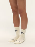 Solid Color Running Mid-Calf Socks