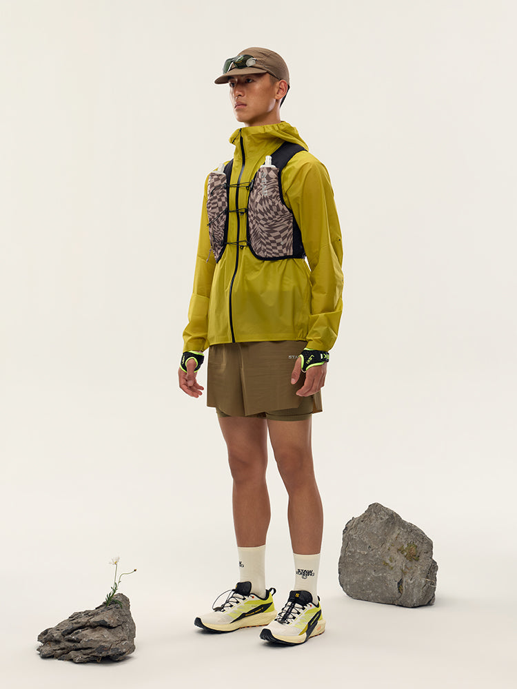 12L Trail Running Hydration Vest –Khaki Grid