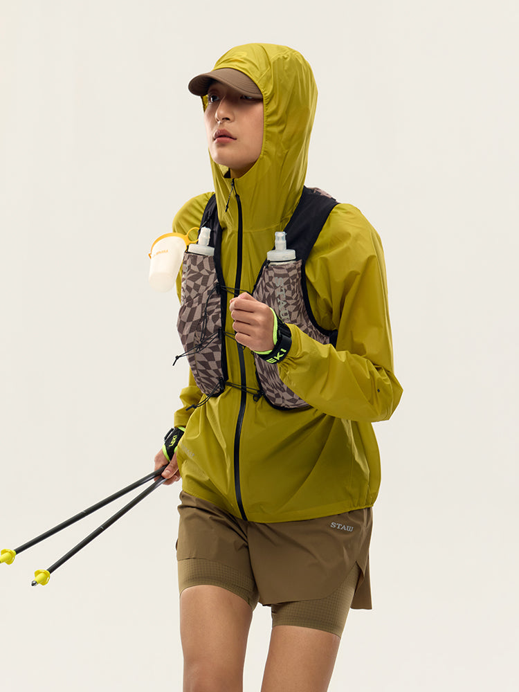 12L Trail Running Hydration Vest –Khaki Grid