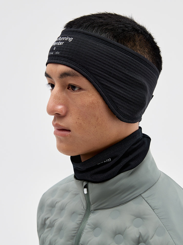Grid Fleece Ear Warmer Headband