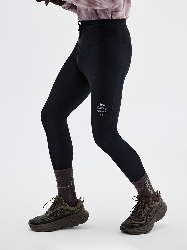 -5°C Stable Waist Pack Fleece Tight Running Pants