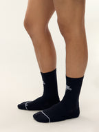 Solid Color Running Mid-Calf Socks