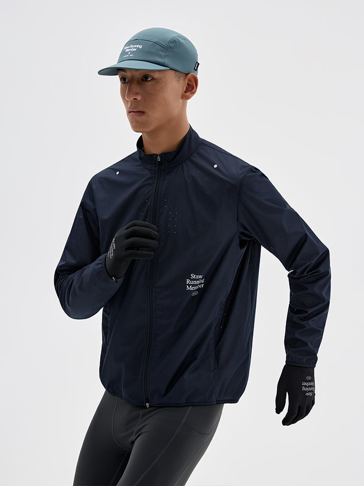 Stand-Collar Windproof Running Jacket