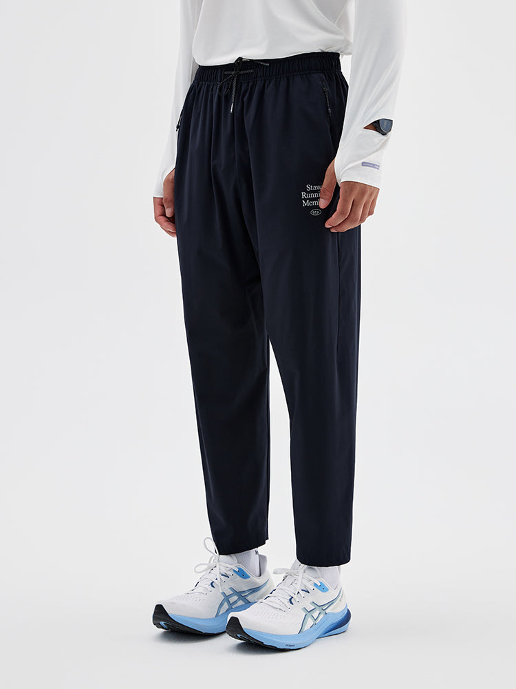 Woven Running Cropped Pants