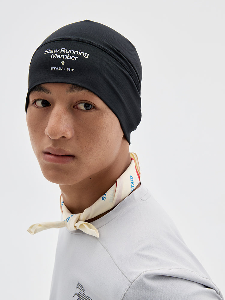 Grid Fleece Running Beanie