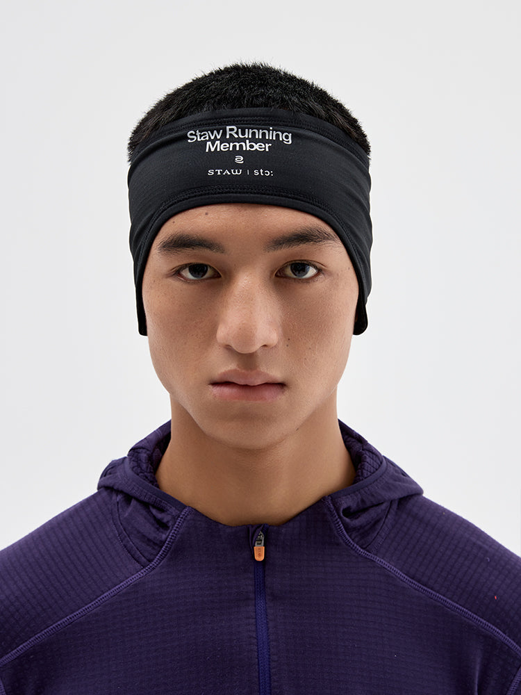 Grid Fleece Ear Warmer Headband