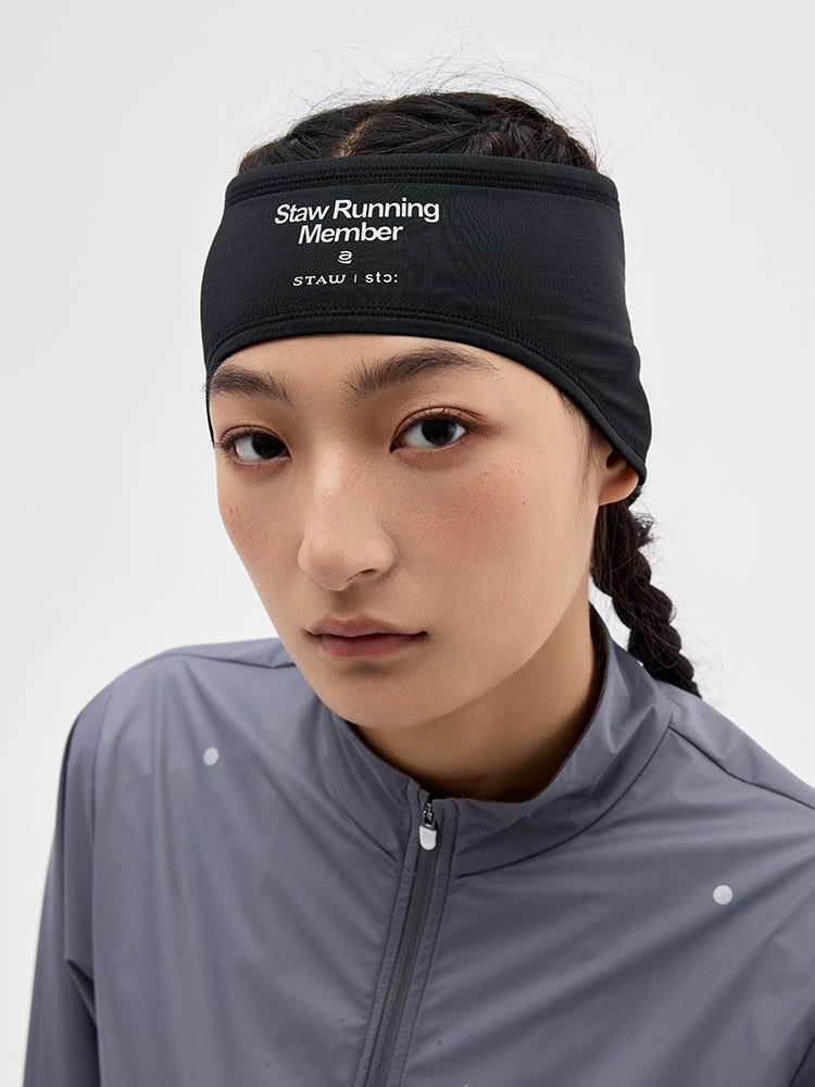 Grid Fleece Ear Warmer Headband