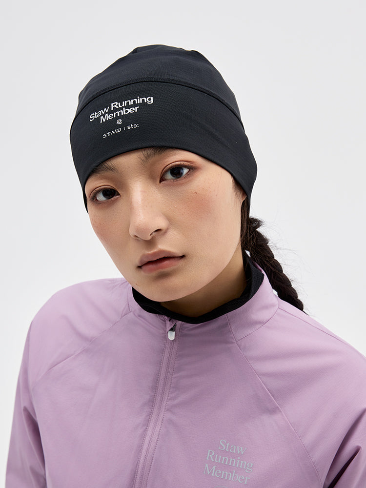 Grid Fleece Running Beanie