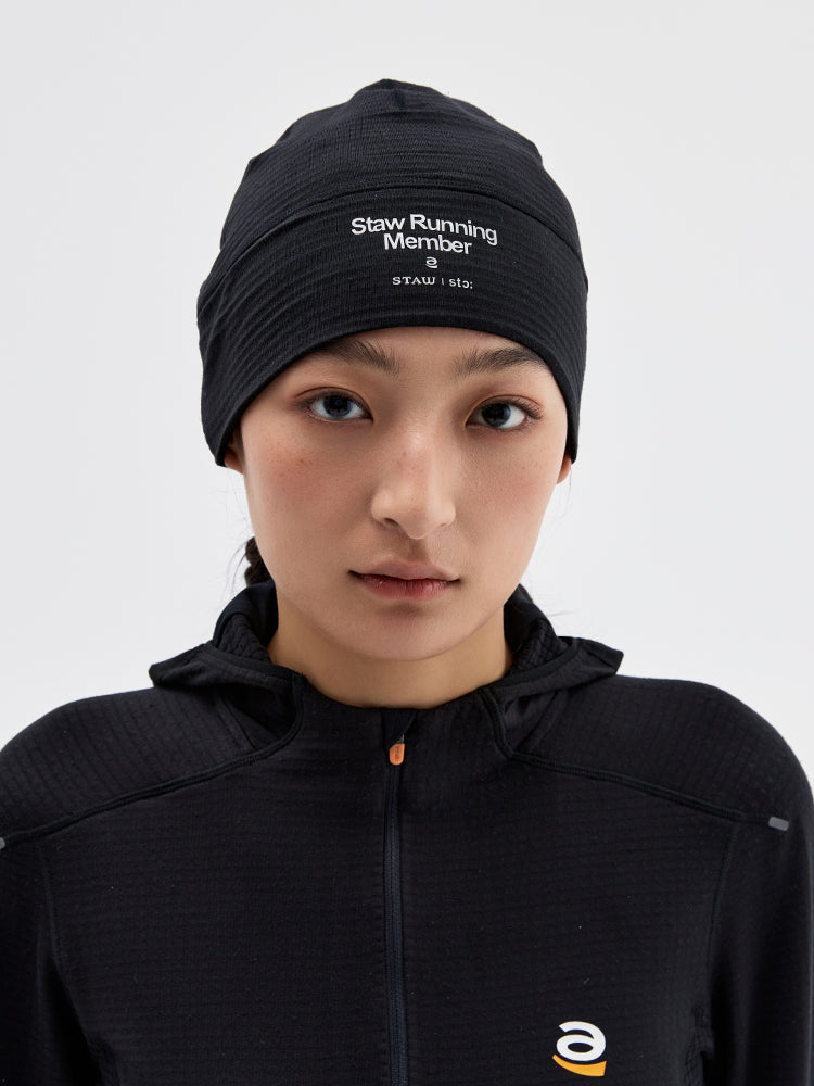 Grid Fleece Running Beanie