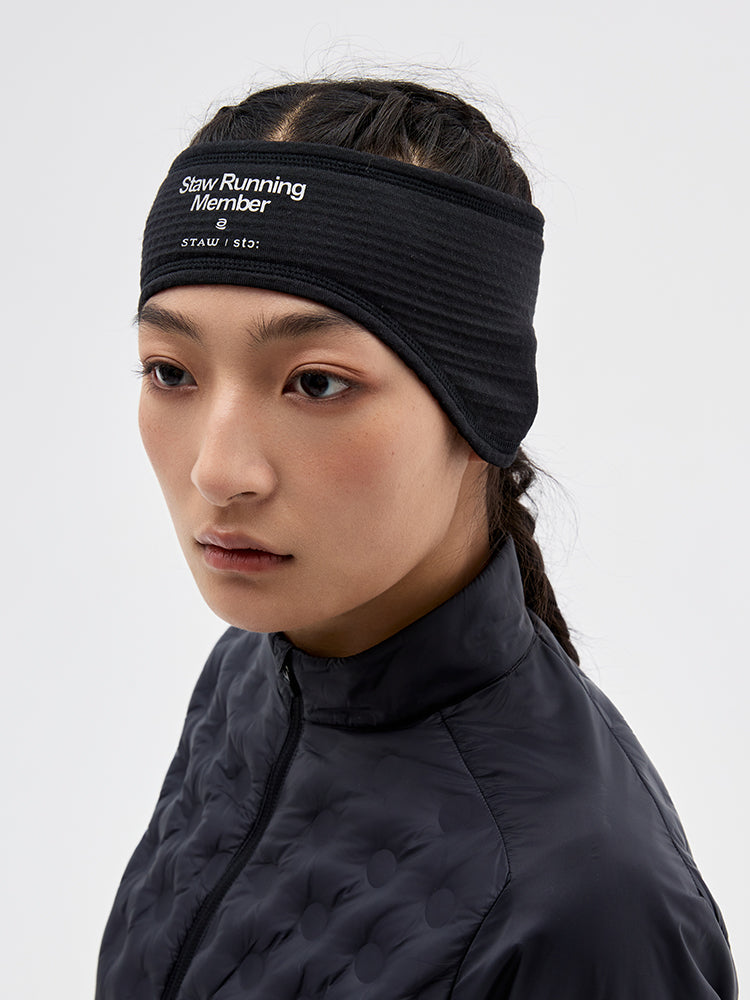 Grid Fleece Ear Warmer Headband
