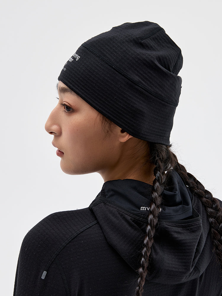 Grid Fleece Running Beanie