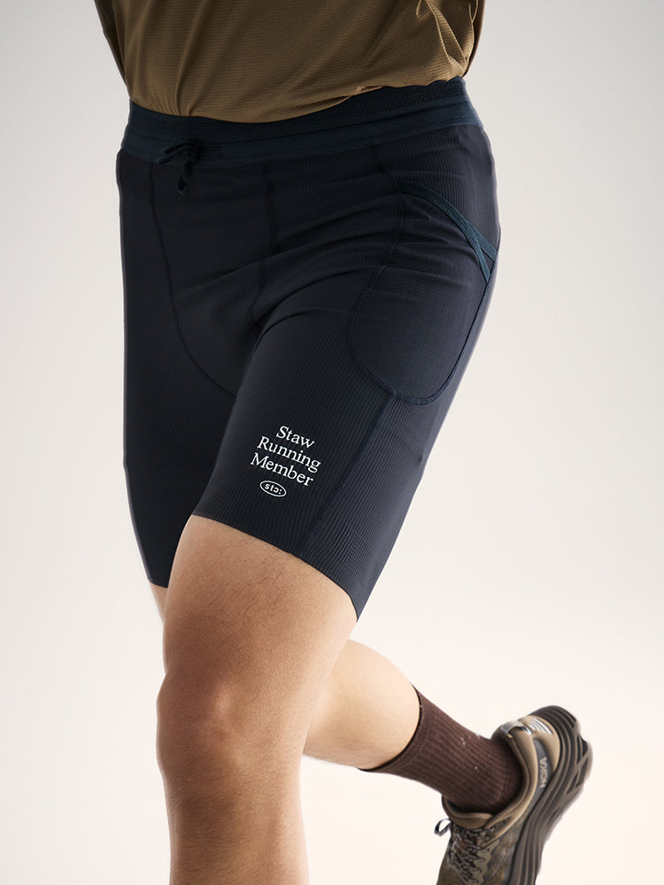 Ribbed Tight Running Shorts