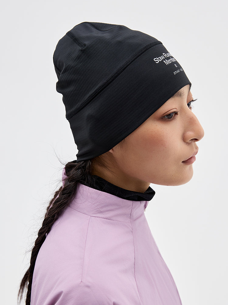 Grid Fleece Running Beanie