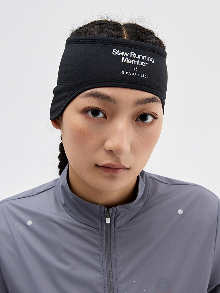 Grid Fleece Ear Warmer Headband