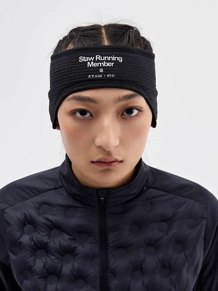 Grid Fleece Ear Warmer Headband