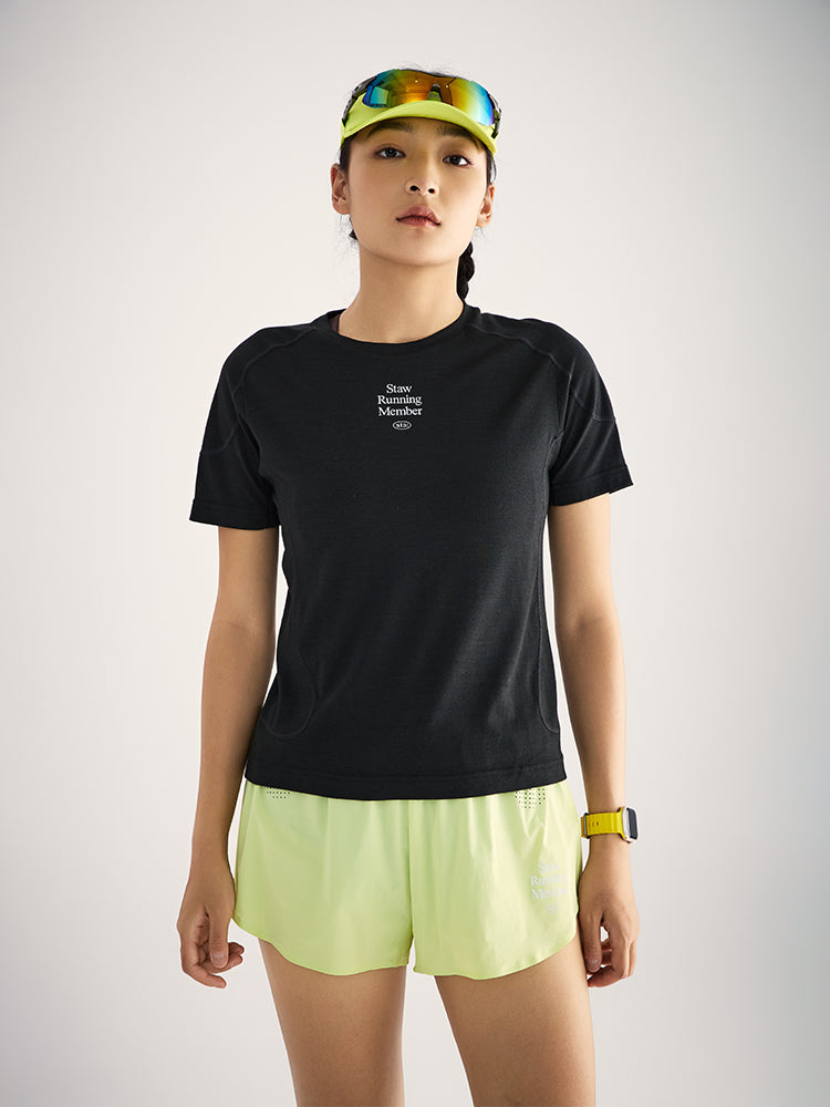 Merino Wool Solid Running T-Shirt