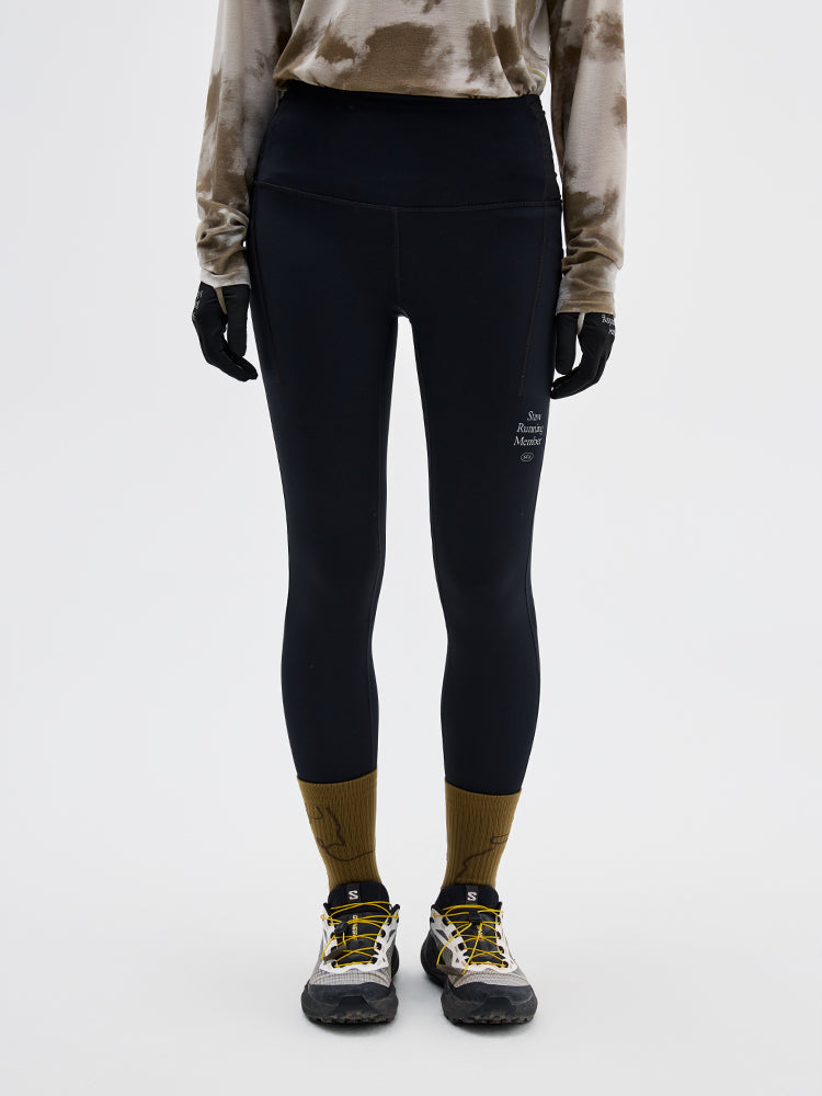 0°C Stable Waist Pack Fleece Tight Running Pants