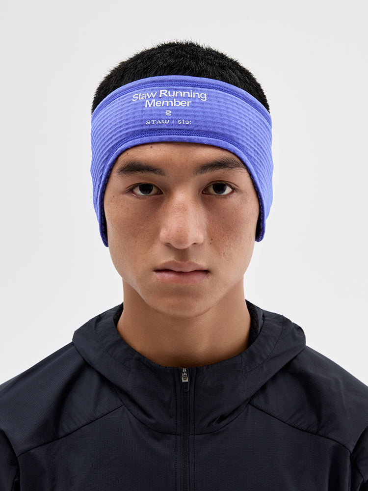 Grid Fleece Ear Warmer Headband