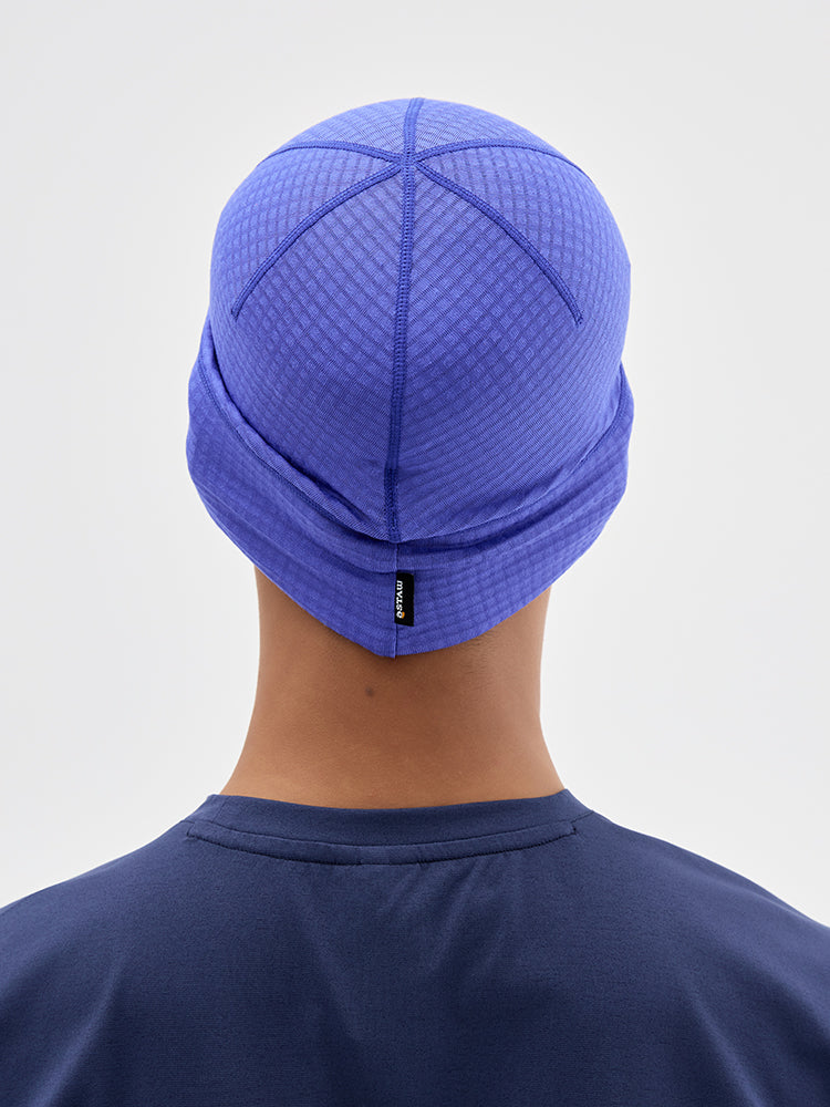 Grid Fleece Running Beanie