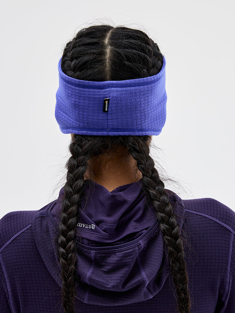 Grid Fleece Ear Warmer Headband