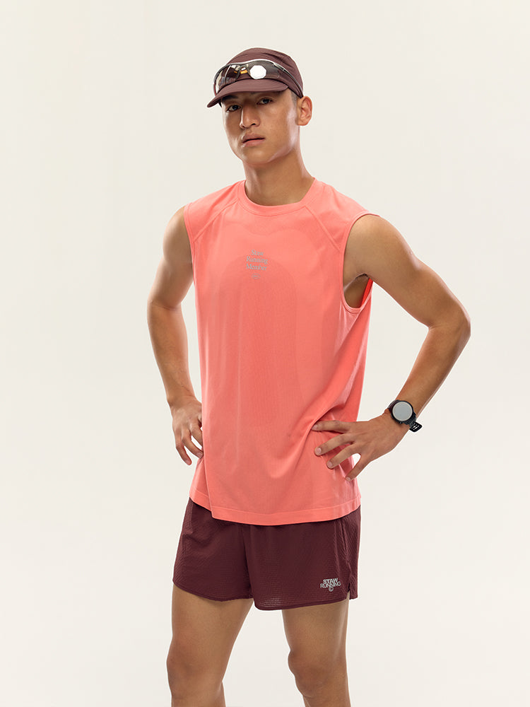 One-Piece Knit Running Vest