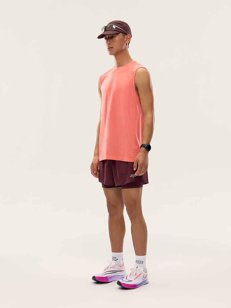 One-Piece Knit Running Vest