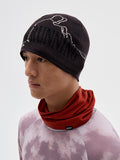 Jacquard Color-Blocked Merino Wool Beanie