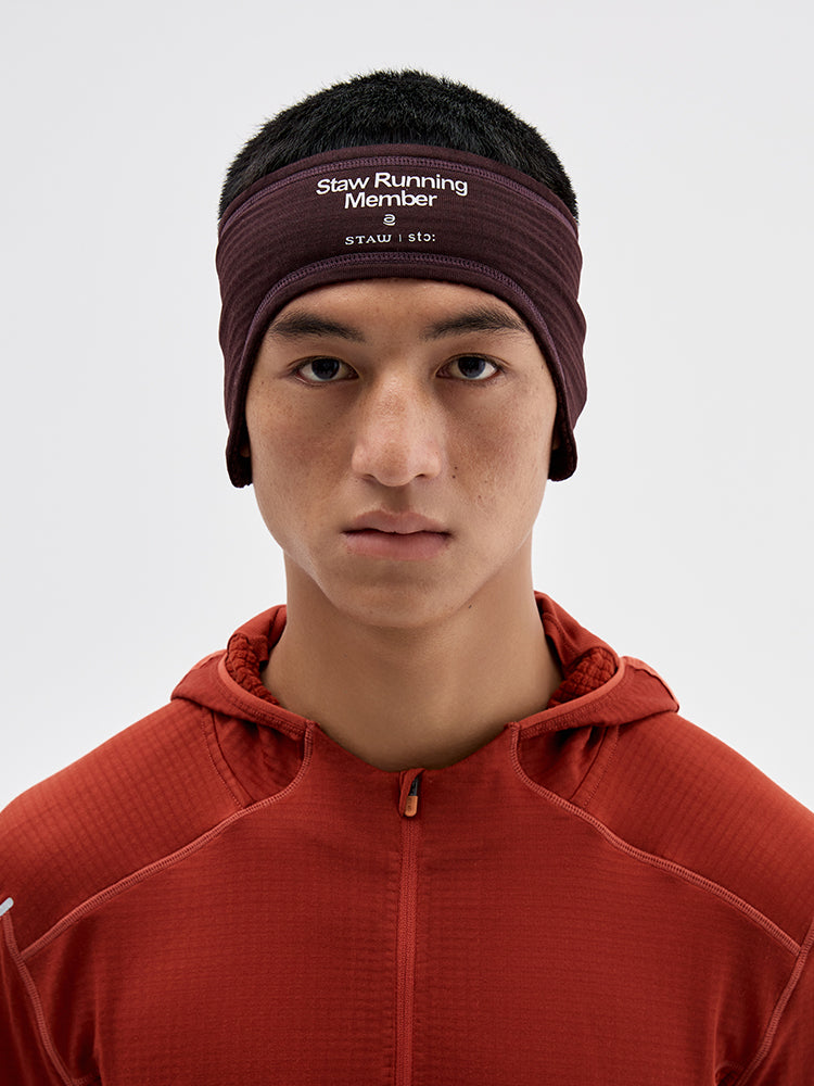 Grid Fleece Ear Warmer Headband