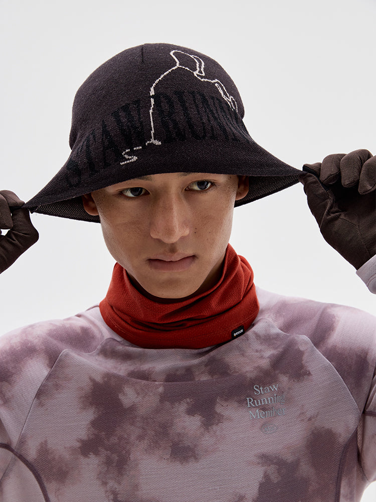 Jacquard Color-Blocked Merino Wool Beanie
