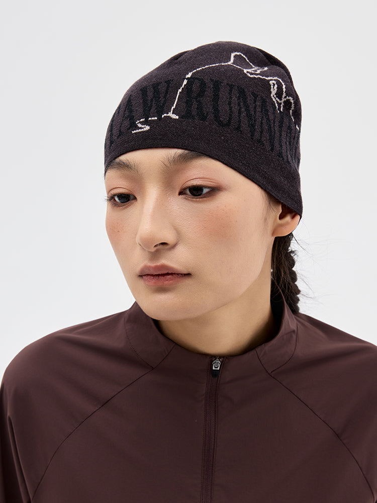 Jacquard Color-Blocked Merino Wool Beanie