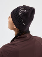 Jacquard Color-Blocked Merino Wool Beanie