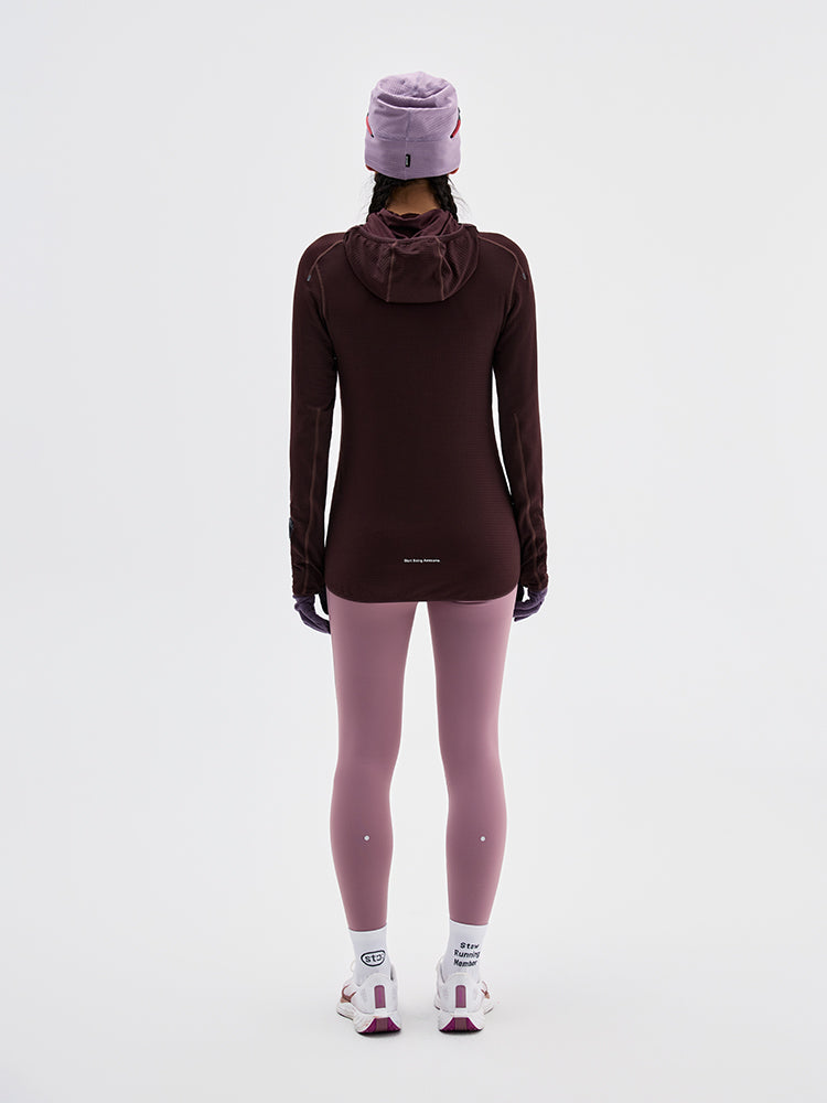 0°C 2.0 Fleece Lined Hooded Running Long Sleeve