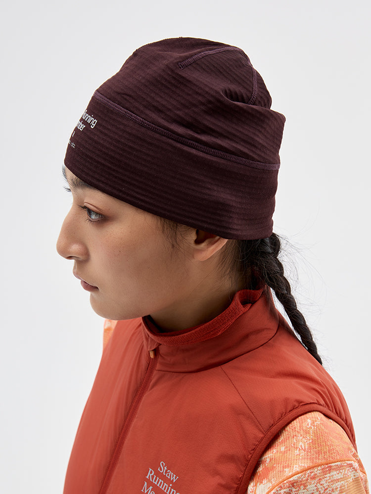 Grid Fleece Running Beanie