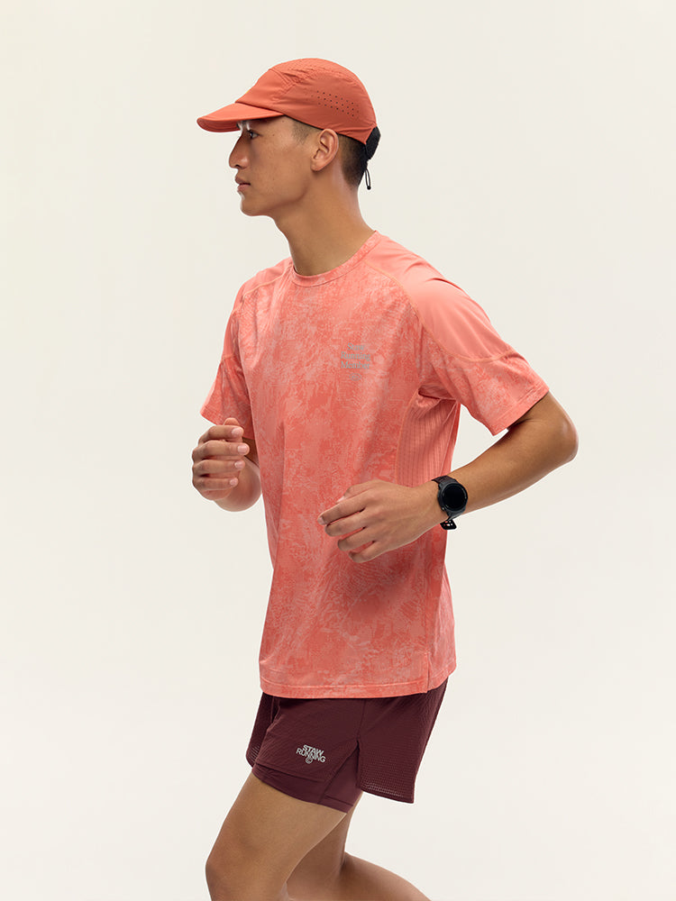 Printed Zoned Running Short Sleeve