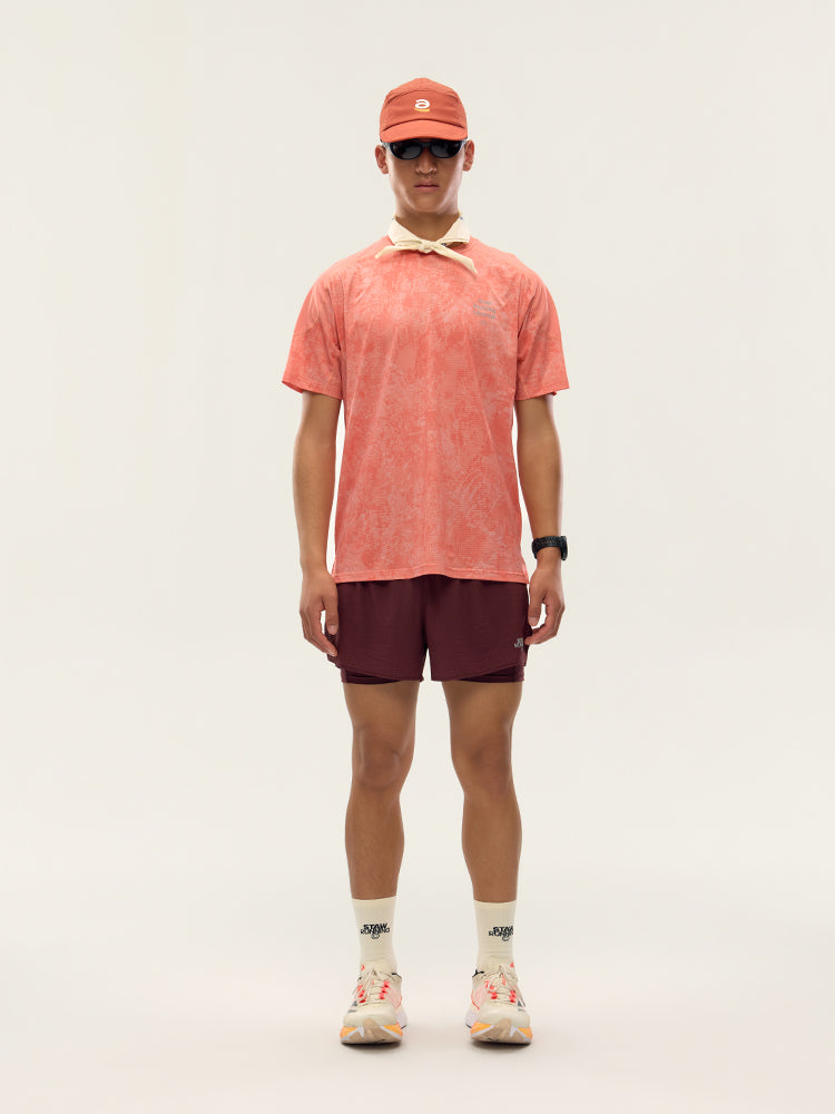 Printed Zoned Running Short Sleeve
