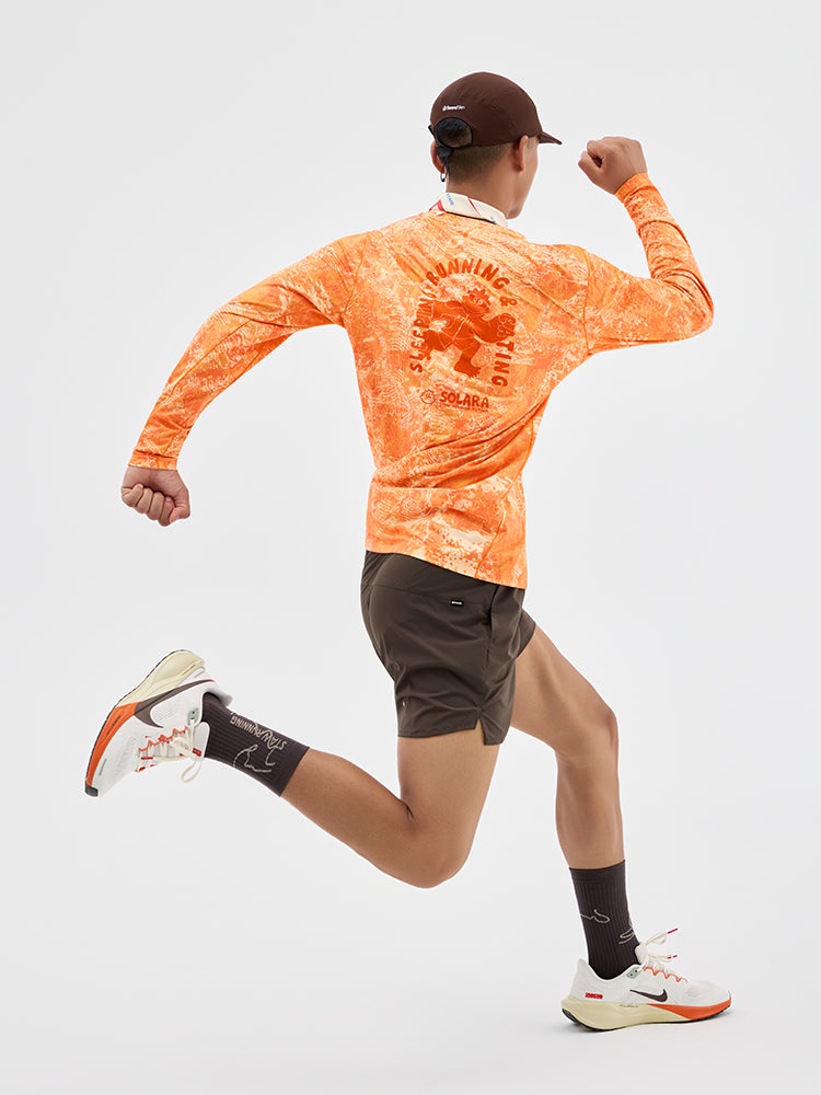 SOSO Graphic Print Running Long Sleeve