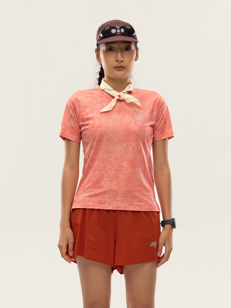 Printed Zoned Running Short Sleeve