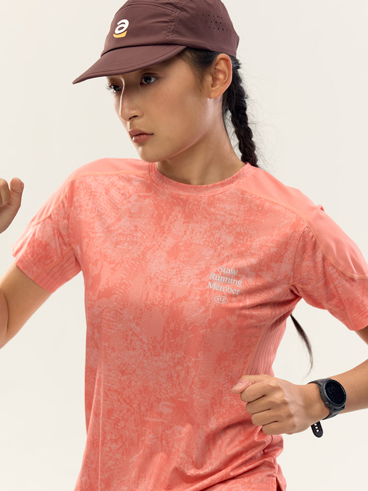 Printed Zoned Running Short Sleeve