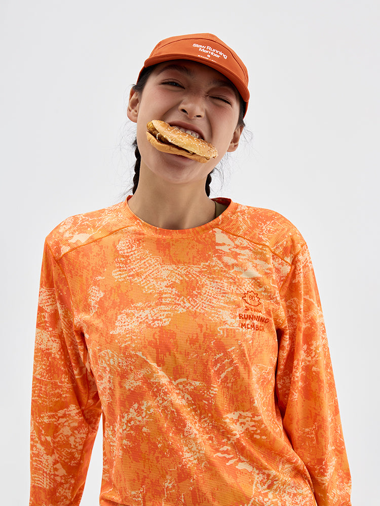 SOSO Graphic Print Running Long Sleeve