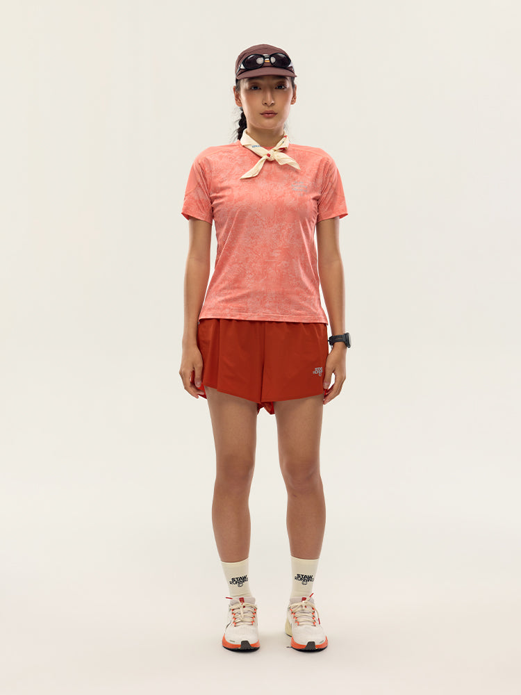 Printed Zoned Running Short Sleeve