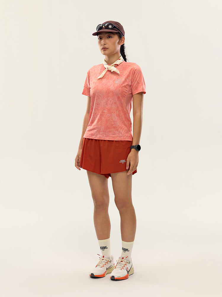 Printed Zoned Running Short Sleeve