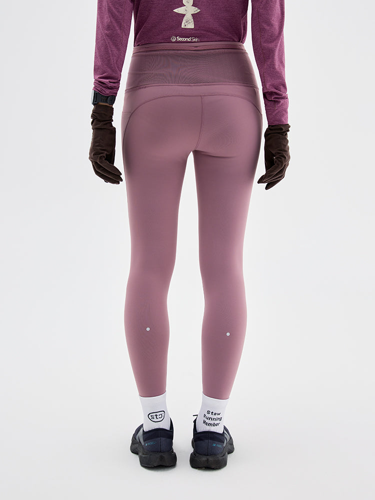 0°C Stable Waist Pack Fleece Tight Running Pants