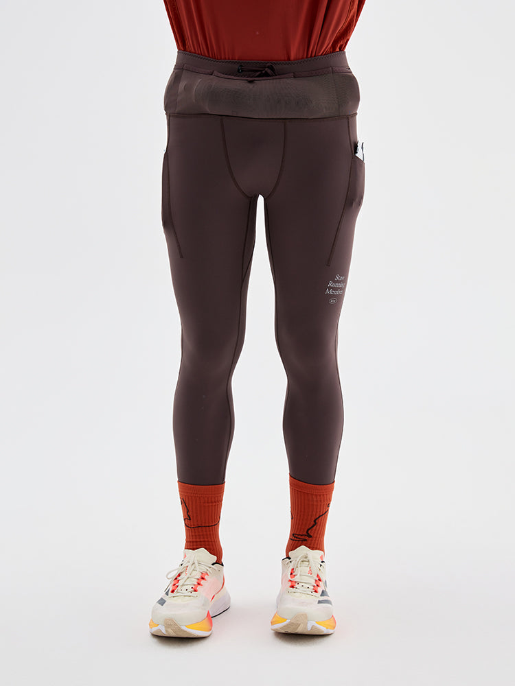 0°C Stable Waist Pack Fleece Tight Running Pants