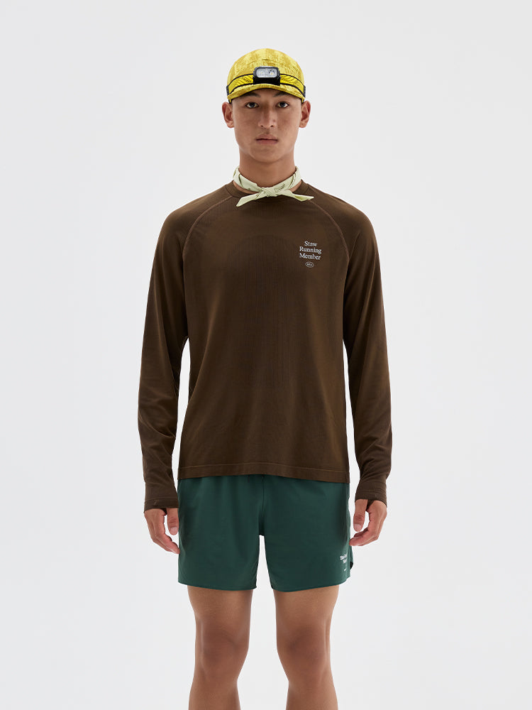 Integrated Knit Athletic Long-Sleeve Top